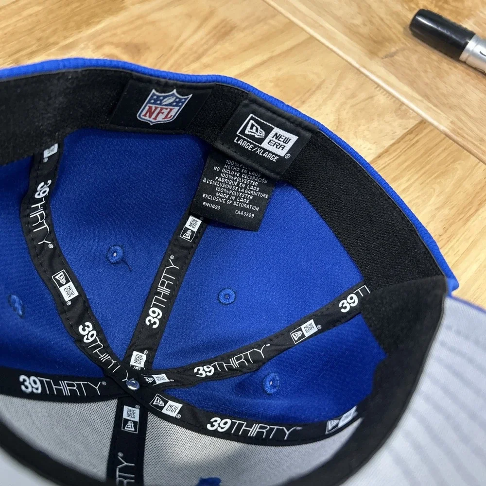 Los Angeles Rams New Era 2023 NFL Training Camp 39THIRTY Flex Hat Royal Large XL
